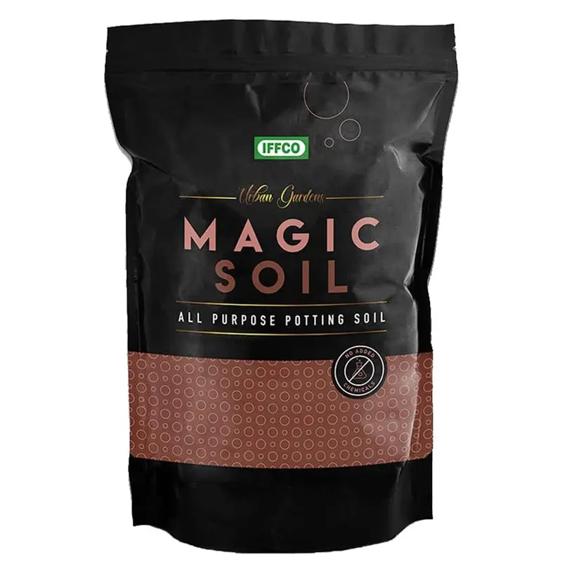 IFFCO Urban Gardens Magic Soil – Soil Less Potting Mix for Plants with Organic Fertilizer & Seaweed (Ready to Use)(Pack-1 Pc)
